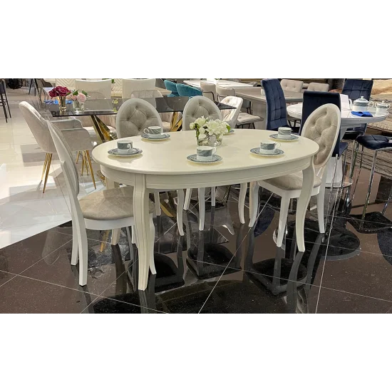 Стул Альбина бежевый сиденье ткань 450x450x963 каркас Айвори 12