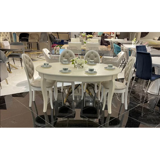 Стул Альбина бежевый сиденье ткань 450x450x963 каркас Айвори 11