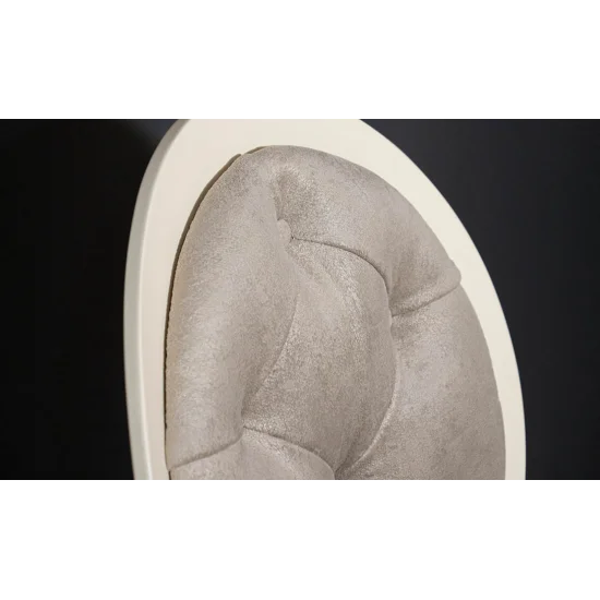 Стул Альбина бежевый сиденье ткань 450x450x963 каркас Айвори 9