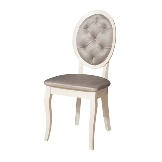 Стул Альбина бежевый сиденье ткань 450x450x963 каркас Айвори 1