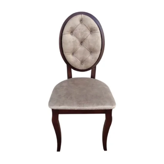 Стул Альбина Бежевый сиденье ткань 450x450x963 каркас Орех 1