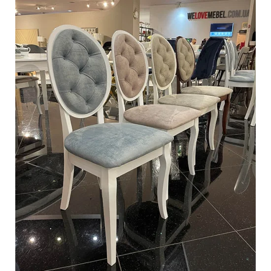 Стул Альбина Бежевый сиденье ткань 450x450x963 каркас Орех 5