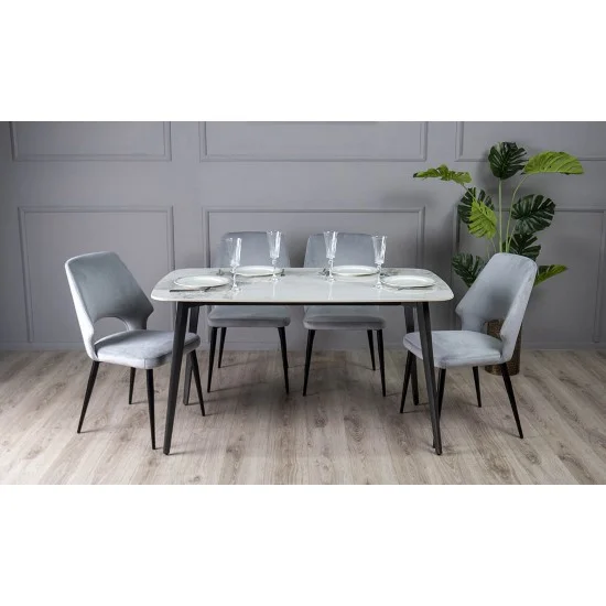 Стол Норман обеденный 1395x795x760 белый 5