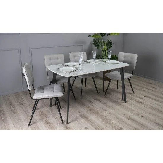 Стол Норман обеденный 1395x795x760 белый 2