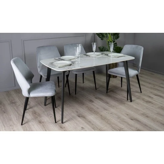 Стол Норман обеденный 1395x795x760 белый 3