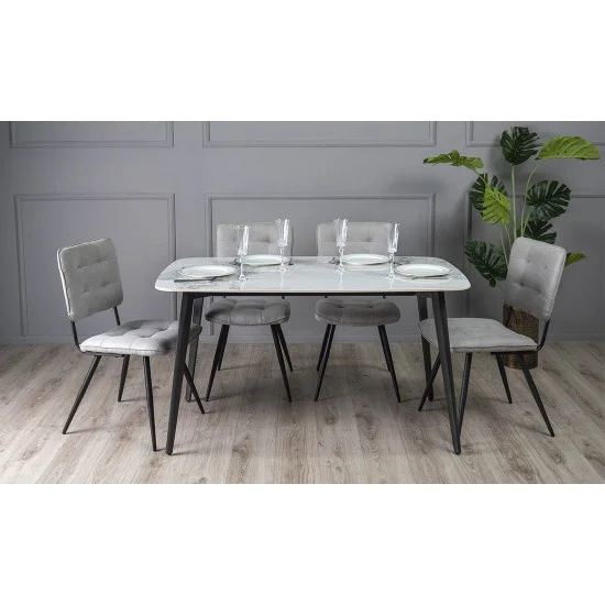 Стол Норман обеденный 1395x795x760 белый 4