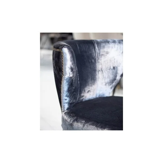 Стул Триумф серый массив дерева сиденье ткань 535x440x790 нога черная 12