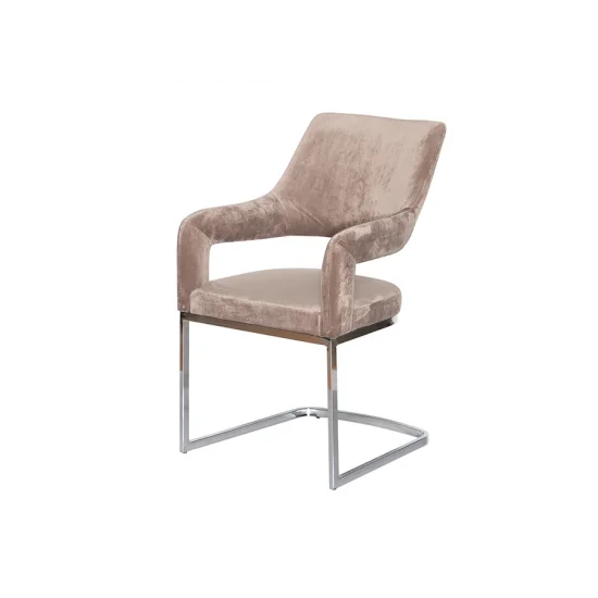Стілець Берналь метал сидіння тканина 620x560x940 бежевий 6