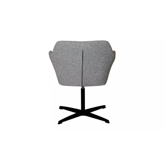 Стул Ларри лаунж металл сиденье ткань 660x630x790 серо-коричневый 3