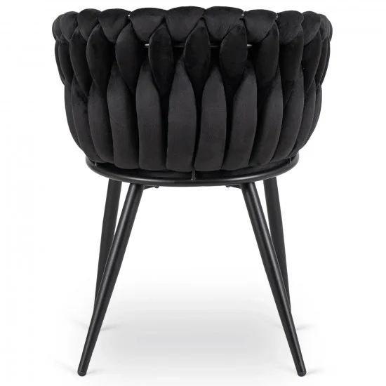 Кресло ELENA Черный велюр 4