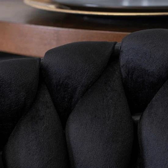 Кресло ELENA Черный велюр 6