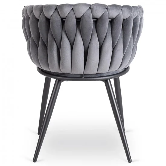 Кресло ELENA Серый велюр 4