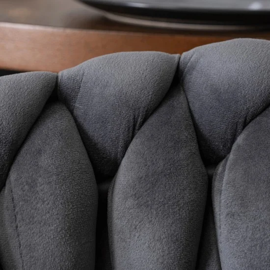 Кресло ELENA Серый велюр 6