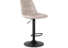 Барный стул Arcos велюр бежевый