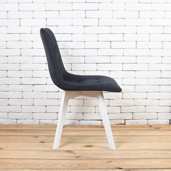 Стул Onto Дарио Черный белые ножки 2