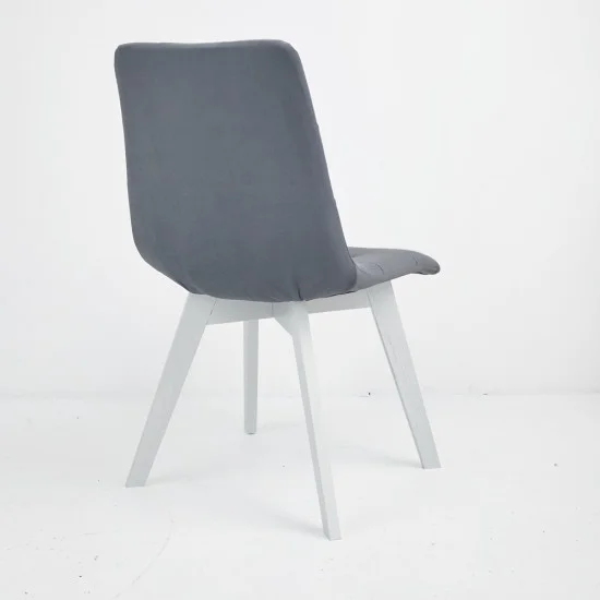 Стул Onto Дарио Серый белые ножки 3