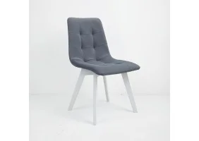 Стул Onto Дарио Серый белые ножки