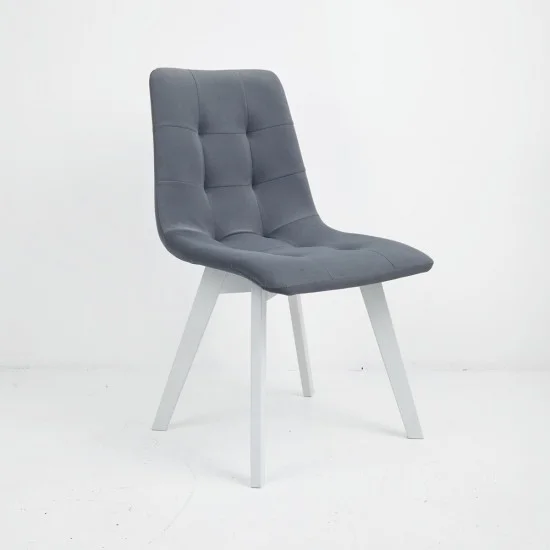 Стул Onto Дарио Серый белые ножки 1