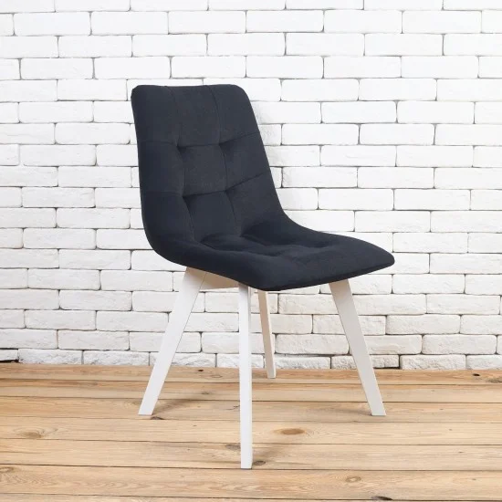 Стул Onto Дарио Черный белые ножки 1