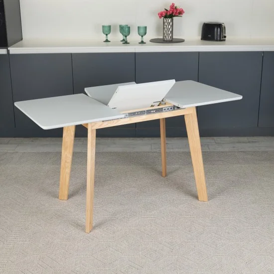 Стіл кухонний обідній розкладний Onto Алонзо 100-140 Сірий 2