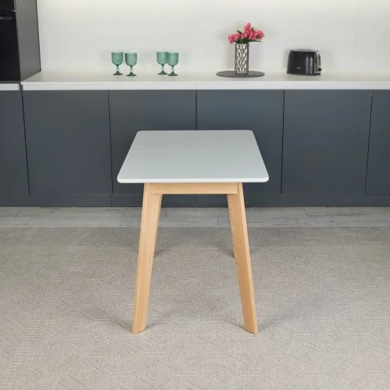 Стіл кухонний обідній розкладний Onto Алонзо 100-140 Сірий 6