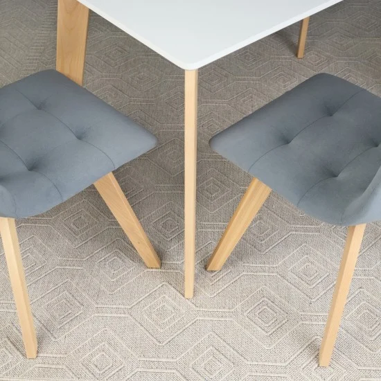 Стіл кухонний обідній розкладний Onto Алонзо 100-140 Сірий 10