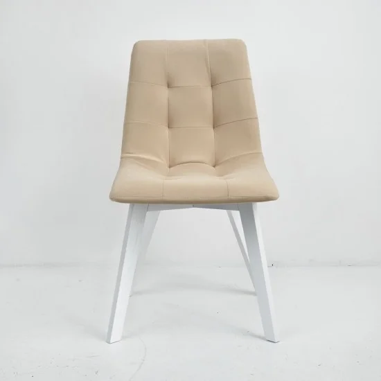 Стілець Onto Даріо Бежевий білі ніжки 5