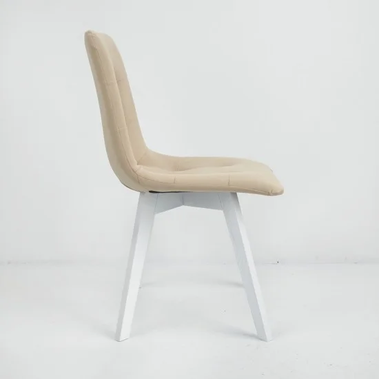 Стілець Onto Даріо Бежевий білі ніжки 2