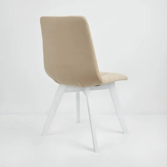 Стілець Onto Даріо Бежевий білі ніжки 3