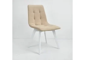 Стілець Onto Даріо Бежевий білі ніжки
