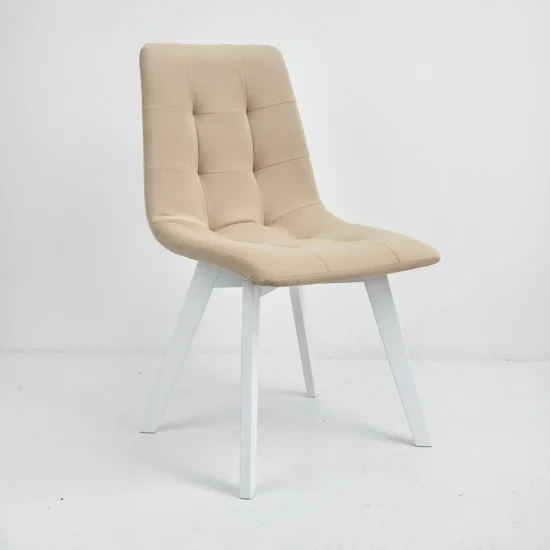 Стілець Onto Даріо Бежевий білі ніжки 1
