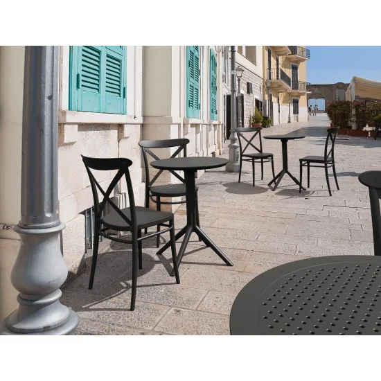 Стіл садовий круглий Siesta Sky Folding Table 60 Чорний 10