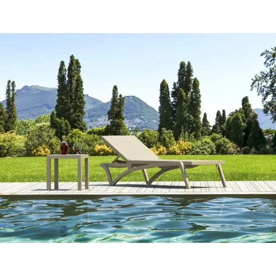 Стол садовый для шезлонга Siesta Ocean Side Table Бежевый 5