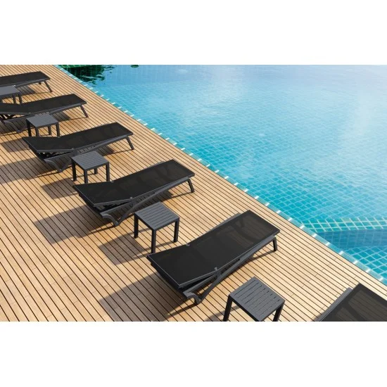 Стол садовый для шезлонга Siesta Ocean Side Table Темно-серый 5