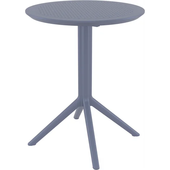 Стол садовый круглый Siesta Sky Folding Table 60 Темно-серый 2