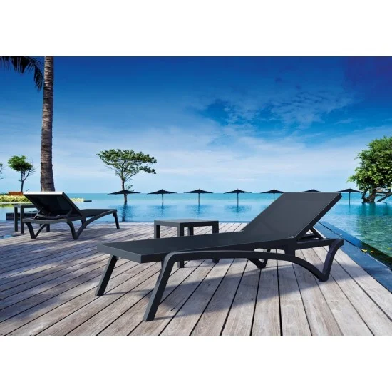 Стол садовый для шезлонга Siesta Ocean Side Table Темно-серый 7