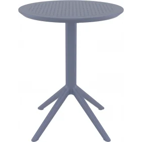 Стіл садовий круглий Siesta Sky Folding Table 60 Темно-сірий