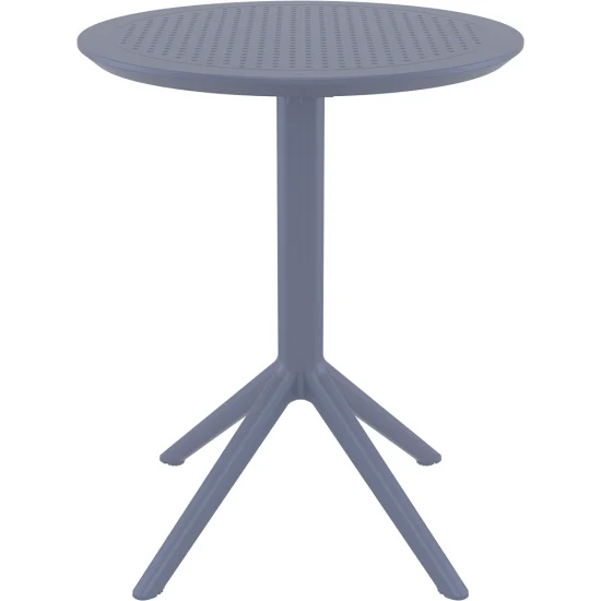 Стол садовый круглый Siesta Sky Folding Table 60 Темно-серый 1