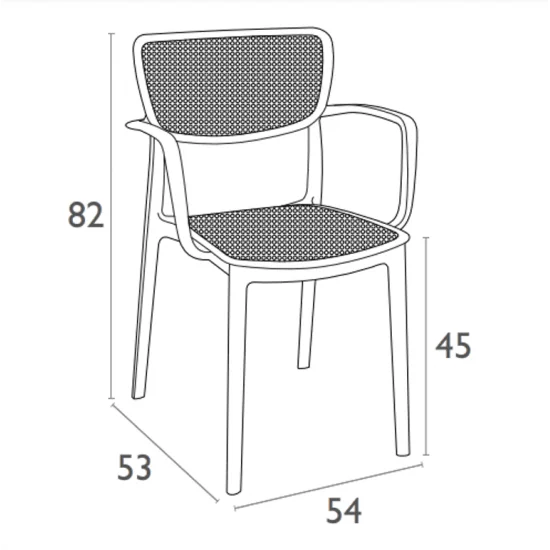 Стул садовый Siesta Loft Бежевый 6