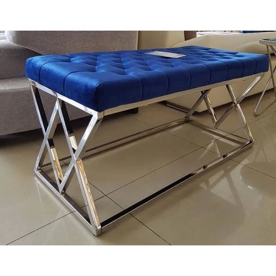 Банкетка Elixa Серебряный / Синий ELIXASGRA 4