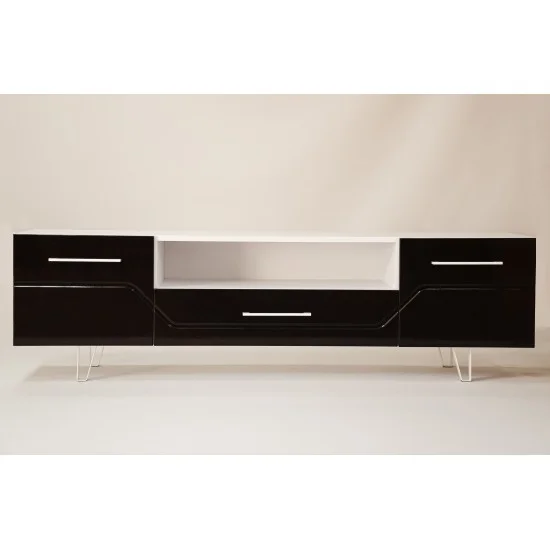 Тумба TV Maggio Білий / Бордово-бронзовий хамелеон 4