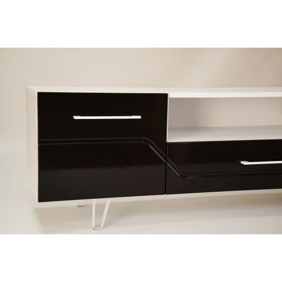 Тумба TV Maggio Білий / Бордово-бронзовий хамелеон 9