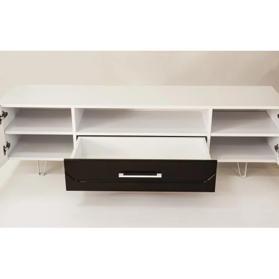 Тумба TV Maggio Білий / Бордово-бронзовий хамелеон 7