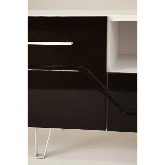 Тумба TV Maggio Білий / Бордово-бронзовий хамелеон 6