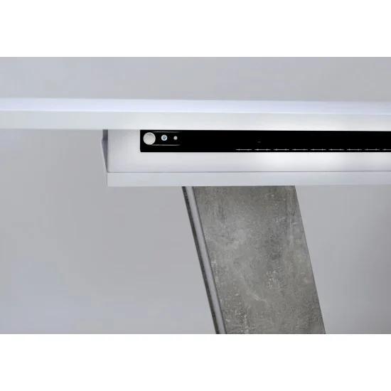 Стіл обідній розкладний Torino 140(180)x80 Біла Аляска / Індастріал 17