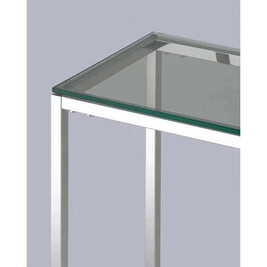 Консоль Hilton C 120х40 Прозрачный / Серебряный HILTONCS 2