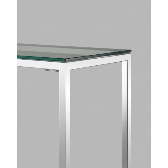 Консоль Hilton C 120х40 Прозрачный / Серебряный HILTONCS 3