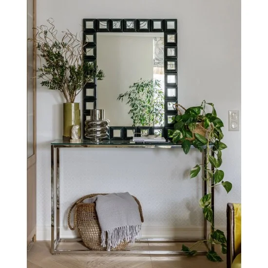 Консоль Hilton C 120х40 Прозрачный / Серебряный HILTONCS 5