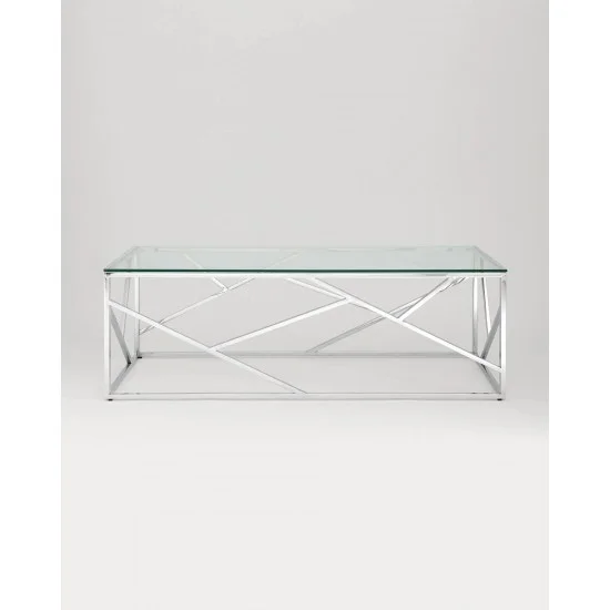Журнальний стіл Escada A 120х60 Прозорий / Серябряний ESCADAA 2