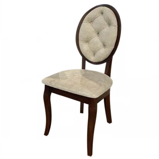 Стул Альбина Светло-бежевый ткань 450x450x963 каркас Орех 1